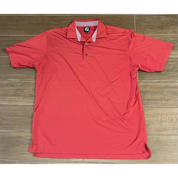 FootJoy Other - Footjoy FJ Men's Golf Polo Shirt XL Red Short Sleeve